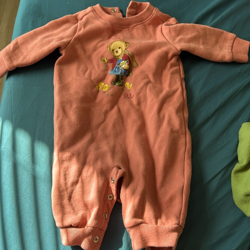 Ralph Lauren baby girl jumpsuit pink